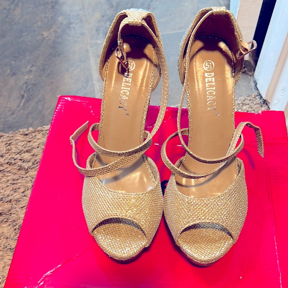 Gold heels